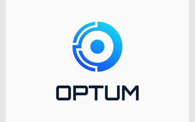 Letter O Technology Digital Modern Logo