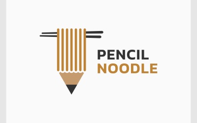 Logo Créatif De Nouilles Au Crayon