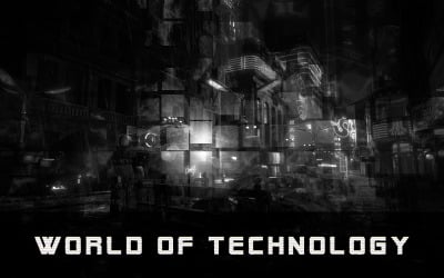 Mundo da Tecnologia - Ficção Científica Ambiente Techno Eletrônica