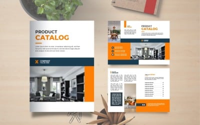 Product catalog design or product catalogue template, Company product catalog portfolio
