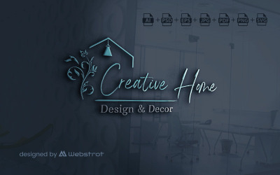 Casa creativa - Modello logo elettrodomestici