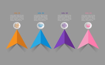 Conjunto de diseño de elementos infográficos empresariales.