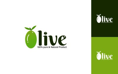 Design del modello del logo aziendale Business Olive di qualità premium