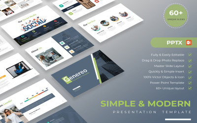 Enkel och modern presentationsmalllayout