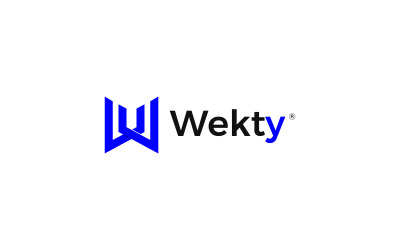 Merk W logo sjabloonontwerp