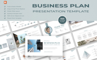 Minimal Business Plan Presentation Layout