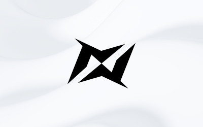 Modèle de conception de logo minimal lettre MM
