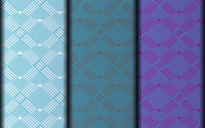 Polygon-Formen, Vektor-EPS-Blumenmuster-Design.