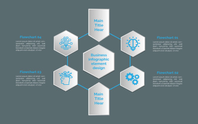 Polygon stil 4 alternativ vektor infographic design.