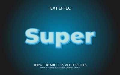 Super erbjudande vektor eps 3d texteffekt.