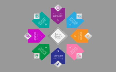 Vector eps 8 step vector eps business infographic element design.