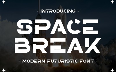 Space Break - Modern futuristisch lettertype