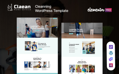 claean - тема WordPress для служби очищення та обслуговування