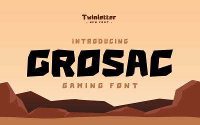 Grosac - Police d&amp;#39;affichage du jeu