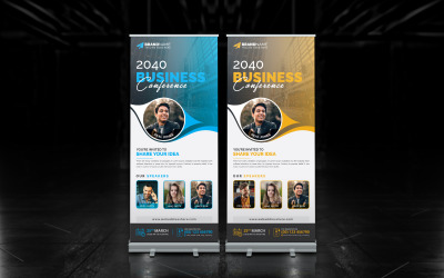 Konferenční Roll Up Banner, poutavý Roll Up Banner nebo Standee Design pro konference nebo akce