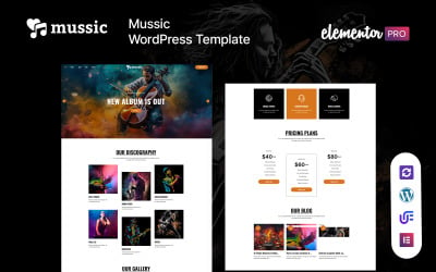 Mussic – Musik-WordPress-Theme