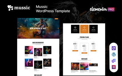 Музыка — музыкальная тема WordPress