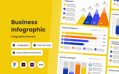 Шаблон бизнес-инфографики V2