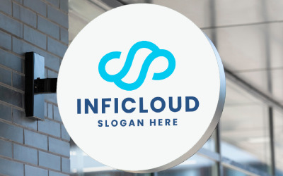 Tempérament du logo Infinity Cloud Tech