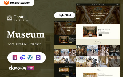 Theart - Művészeti Galéria és Múzeum WordPress Elementor téma