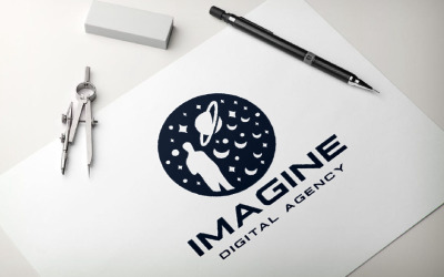 Уявіть собі логотип цифрового агентства