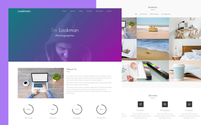 Lookman – Persönliche Portfolio-Landingpage-Vorlage