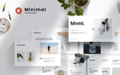 Minimális Powerpoint prezentációs elrendezés