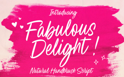 Fabelhaftes handgeschriebenes Delight-Skript