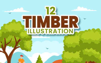 12 timmer vektorillustration