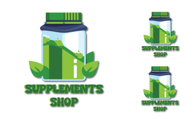 Supplements Shop Logo Template Medical Logo Template