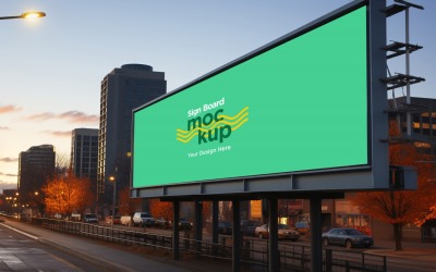 Billboard Sign Mockup Template+ 01