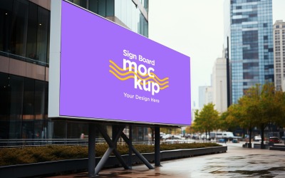Billboard Sign Mockup Template 06