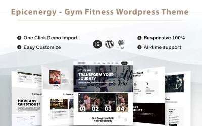 Epicenergy - Fitness a tělocvična Elementor téma WordPress