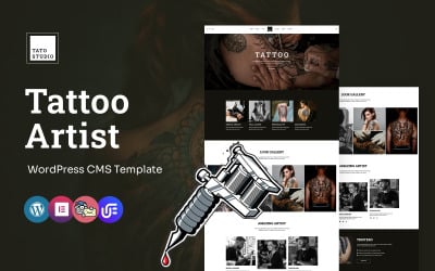Tato Studio - Dövme Sanatçısı Çok Amaçlı WordPress Elementor Teması