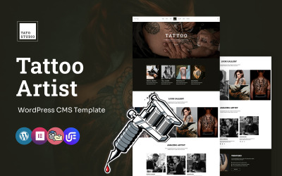 Tato Studio - Tema Multiuso WordPress Elementor para Tatuador