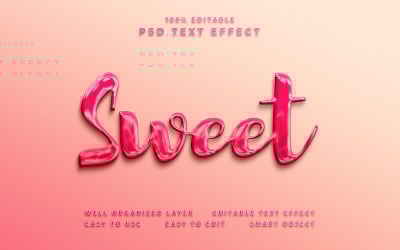 Sweet Editable Text Effect