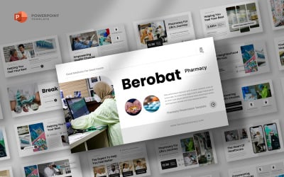 Berobat - Powerpoint-mall för medicin och apotek