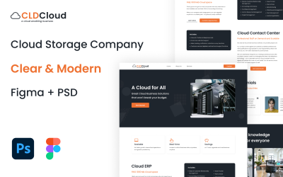 CLDCloud – Cloud-Speicher-PSD-Vorlage