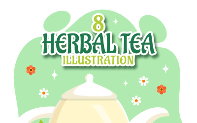 8 Bylinný čaj Ilustrace