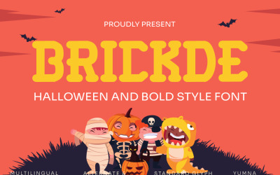 Brickde - Carattere grassetto di Halloween