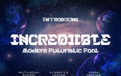 Incredibile: carattere futuristico