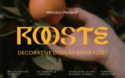 Rooste - Dekorativt teckensnitt