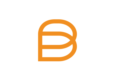 Briljant - Letter B overzicht vector logo