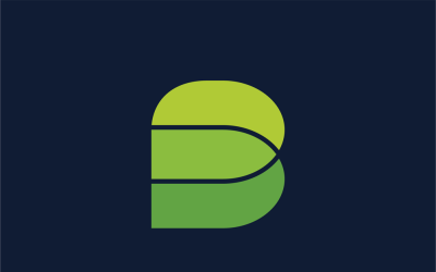 Brillant - Vektor-Logo-Design mit Buchstabe B
