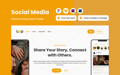 Loop – Social-Media-Landingpage V1