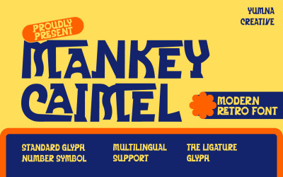 Mankey Caimel - carattere retrò moderno