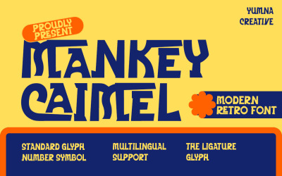 Mankey Caimel-modern retro lettertype