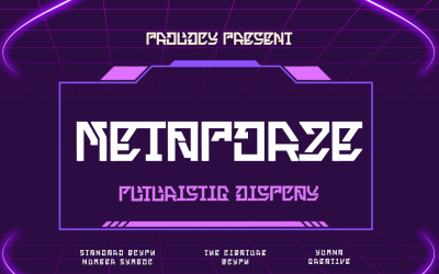 Metaporze - футуристичний шрифт