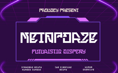 Metaporze - Futuristiskt teckensnitt