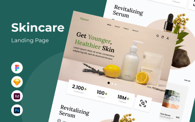 Natur – Hautpflege-Landingpage V1